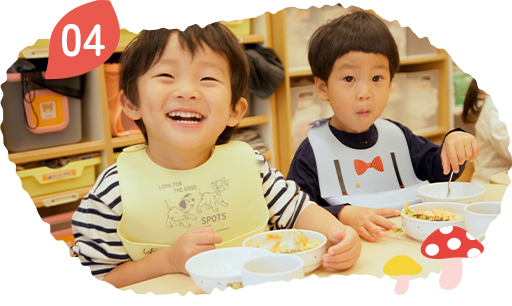 除去食など子供に合わせた対応が可能な自園給食